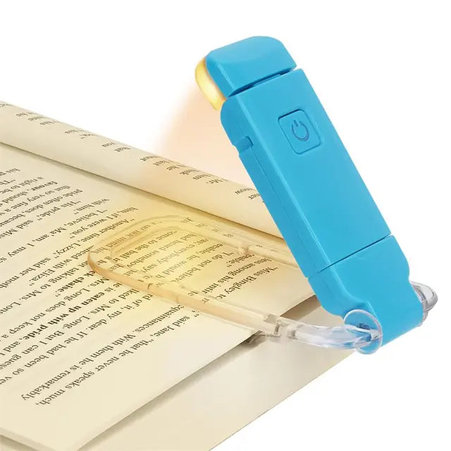 Clip-On Reading Light – USB Rechargeable, Eye-Care Amber Glow